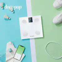 在飛比找PChome24h購物優惠-【decopop】13in1智能藍牙體重計 (DP-261)