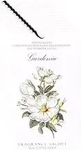 Rose Cottage 12 Pack Fragrance Sachet Closet Smell Fresheners Sachets Hanging Air Freshener Deodorizer Potpourri Bags for Drawers and Closets (Gardenia)