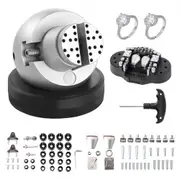 VEVOR Ball Vise, 5" Engraving Setting Tool, 360 Rotation Engraving Block Vise, 69 PCS Attachment Jewelry Engraving Block Tools Standard Block for Gem
