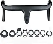 Handlebar Riser Handlebar risers kit Carbon Fiber Handlebars T1000 Road Bike Bending Handlebars with Integrated Bending Handlebars(420-110mm)