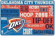 NBA Oklahoma City Thunder SignWood Established Design, Team Color, 11x17