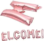 Milisten 1 Set Welcome Letter Balloons Foil Balloons for School Season Decoration for Classroom Wall and Party Use
