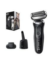 Braun Series 7 Wet & Dry Electric Shaver With Precision Trimmer Head & Clean & Charge Station
