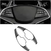 Car Steering Wheel Shift Paddles for C&adillac XT5 CT6 ATSL XTS Carbon Fiber 2pcs Car Steering Wheel Shift Paddle Shifter Extended Trim Decoration Car Accessories HTEOPOEKFR