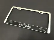 1pc For JaguarHALOStyle STAINLESS STEEL CHROME License Plate Frame+screw caps*