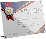 PLAFOPE Official License Frame Acrylic Document Frame Wall-Mounted Business Award Display