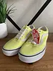 VANS Women’s 7 Sneakers Old Skool (Neon) Lemon Tonic True White Shoes Yellow