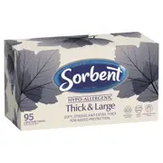 Sorbent Hypo-Allergenic Facial Tissue Thick & Large 95 Pack