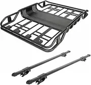 OEM Universal Roof Rack 4x4 with Cross Bar Basket Iron Car Cargo Carrier Compatible for HILUX RAV4