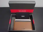 Tumi Men's Nassau SLG Slim Card Case 1501731221~Cognac~NEW!!!