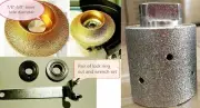 2" Zero Tolerance Drum 1/2" Roundover Bullnose Router Bit Marble concrete stone