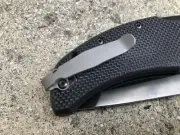 Matte Gray Titanium Deep Pocket Clip For Cold Steel Recon 1 Knife Folder