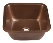 Thompson Traders 1SAC Copper Renovations Picasso Drop In Bar Sink - Less Drain