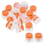 16Pcs 0.7" Dia Cord Locks Double Hole Stopper Orange