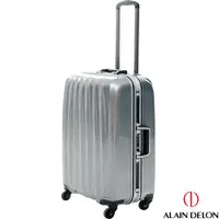 在飛比找ETMall東森購物網優惠-ALAIN DELON 亞蘭德倫 25吋貴族拉絲鋁框行李箱(