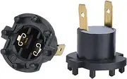 2pcs Headlight Bulb Socket Adapter Holders Suitable for Mazda 2 DE Suitable for Mazda 3 BK