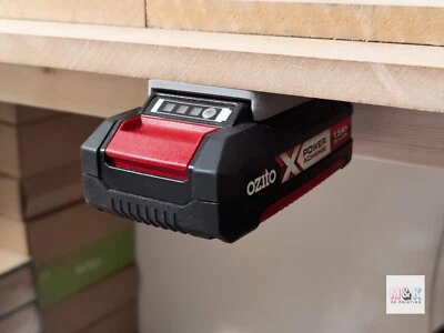 Ozito PXC PowerXChange Battery Holder Wall Mount | Battery Storage Organisation