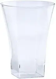 Lillian Tablesettings 10-Piece Plastic Square-Bottomed Flared Tumblers Set, 10-O