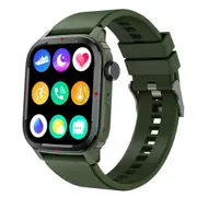 1.7 Inch Tft Hd Screen Smart Watch Support Bluetooth Calling / Blood Pressure Monitoring Green Smart Watches