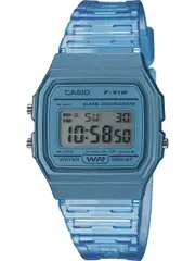 Casio F-91WS-2EF Blue Plastic Womens Watch