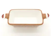 Holiday Time Ceramic Mini Gingerbread Man Loaf Pan, 5.75" Long Stoneware