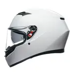 AGV K3 MONO SETA WHITE 亮白 珍珠白 素色 白 全罩式安全帽