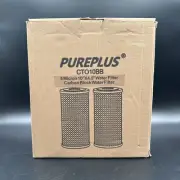 2x Pureplus CTO10BB Sintering Carbon Water Filter Cartridge 5 Micron 10" x 4.5"