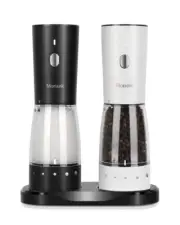 Electric Salt and Pepper Grinder Set, Large Capacity 5.3oz