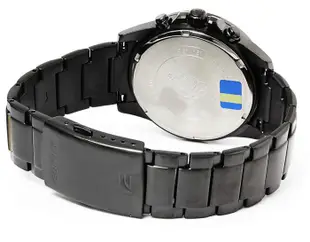 CASIO手錶EDIFICE三針三圈賽車錶 EFR-526BK-1 A2黑色離子IP處理 CASIO公司貨EFR-526