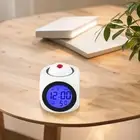 Travel Friendly Projection Clock Compact Size USB Power 12/24 hour Format