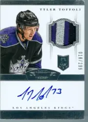 2013-14 DOMINION TYLER TOFFOLI RC AUTO 3 COLOUR, LOGO PATCH MONTREAL CANADIENS