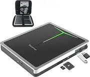 Guamar External CD DVD Drive, USB C CD Burner Portable DVD Player for Laptop with SD TF Slot 2 USB Ports, Optical Disk Drive CD/DVD ROM Reader Writer for PC Mac Windows 11
