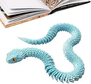 3D Printed Snake - Snake-Toys - Animal Decor, Print Creative Prank Idea and Eye-Catcher in Any Room - Animal Decor, Realistic Decorative Figure for Shelf, Desk, Car Or Bed
