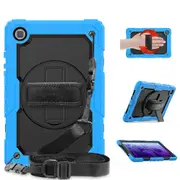 MCC Shockproof Samsung Galaxy Tab A7 10.4" 2020 Strap Case Cover T500 T505 [Light Blue]