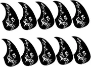 GREENADSCAPE 10pcs Acoustic Guitar Pickguards Scratch Plate Stylish Durable Protective Plates for All Musicians for Studio Stage Home Use