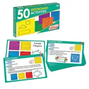 50 GEOBOARD ACTIVITIES, Educational, 50 Pieces
