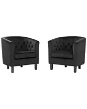 Modway Prospect 2 Piece Performance Velvet Armchair Set