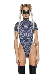 [Badinka] Pulsar Cutout Back Bodysuit
