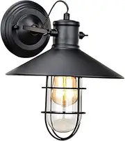 Creative Wall Lamps for Living Room Personality Fixing Device Cage Transparent Glass Stair Aisle Bedroom Hotel Retro Iron Art Restaurant Coffee Shop Clothing Store