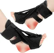 2 Pack Plantar Fasciitis Night Splint, Upgrade 3 Adjustable Straps Plantar Fasciitis Relief Night Splint for Women & Men, Relief Brace for Plantar Fasciitis Relief, Achilles Tendonitis and Foot Drop
