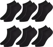 [Sallder] Bamboo Ankle Socks in a Practical Pack of 6 for Men & Women Available in Sizes 3-7 & 7-11. Soft, Breathable & Stylish - Perfect Socks for Every Day