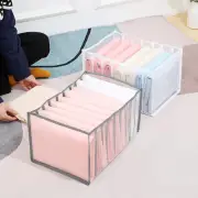 Storage Box Anti-wear Reusable Folding Wardrobe Jeans Pants Organizer Multi-grid