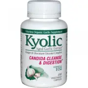 Kyolic, Candida Cleanse And Digestion Formula 102, 100 Vegetarian Capsules