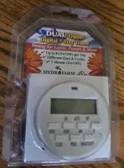 HYDROFARM Dual Outlet Digital 7-Day Timer - NEW