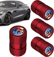 Tyre Valve Caps - Stem Dust Covers for Cars | Tire Valve Stem Caps |Tire Caps 4 Pack Valve Caps | Air Cap | Aluminum Alloy Valve Caps | Rustproof Pressure Caps for Cars Trucks SUVs
