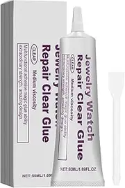[Generic] Watch Repair Glue - Crystal Bonding Glue, Jewelry Repair Adhesive | Adhesive Multi-Function Repair Glues, 50ml Instantly Strong Adhesive Jewelry & Metal Glue No Drip Instant Adhesive