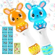 Letapapa 2 Pack Easter Bubble Wands for Kids 11.2 inch Automatic Bubble Blowe...