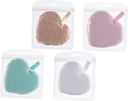 Healeved Makeup Removal Sponge 4pcs Face Puff Set Exfoliating Makeup Cleansing Pads