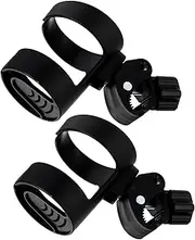 SWOOMEY 2Pcs Stroller Cup Holder Water Bottle Rack for Easy for Flat Rods Durable and Convenient Trolley Drink Holder