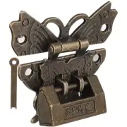 Antique Lock Mini Locks Padlock Miniture Decoration Door Key